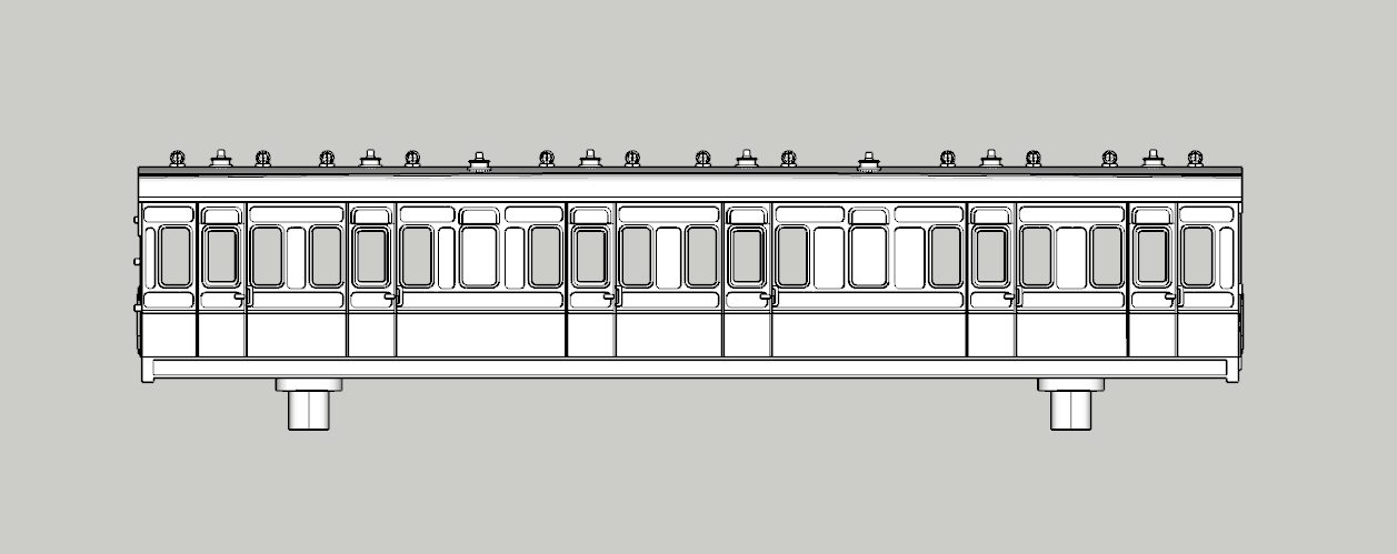 (image for) (N) LSWR 48ft 6 cmpt BiComp 1st-2nd 4Lav - sw758